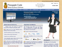 Tablet Screenshot of pineapplecode.com